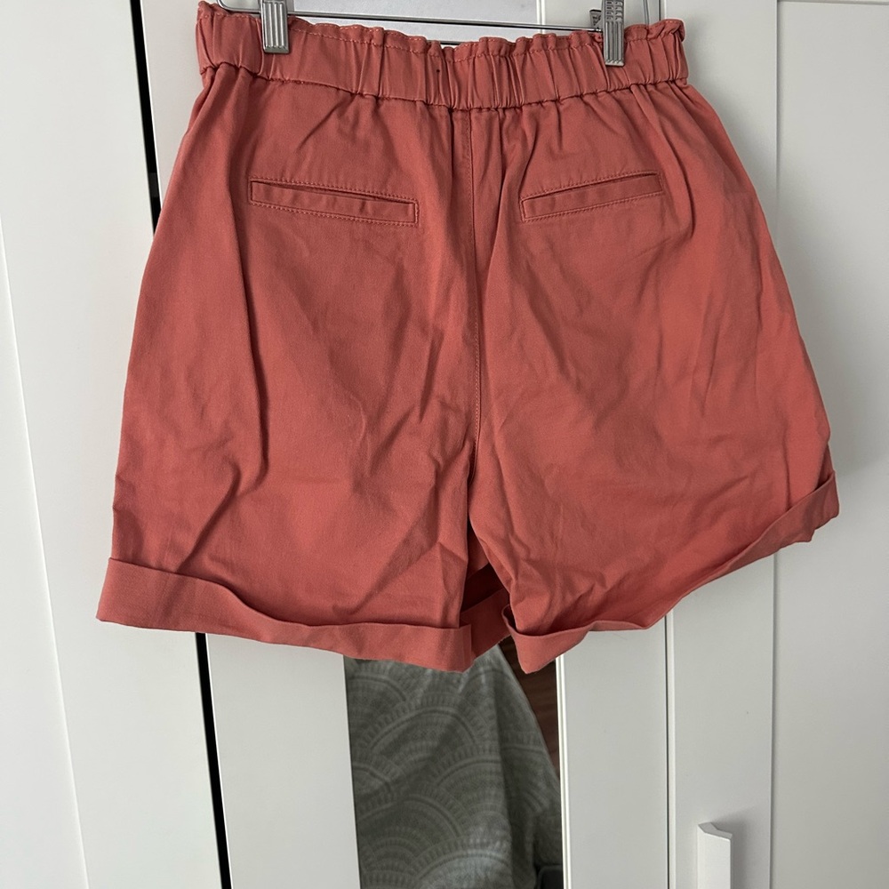 Banana Republic Shorts High Waist Terracotta Paper-bag  Women’s Shorts 8 - Picture 4 of 4